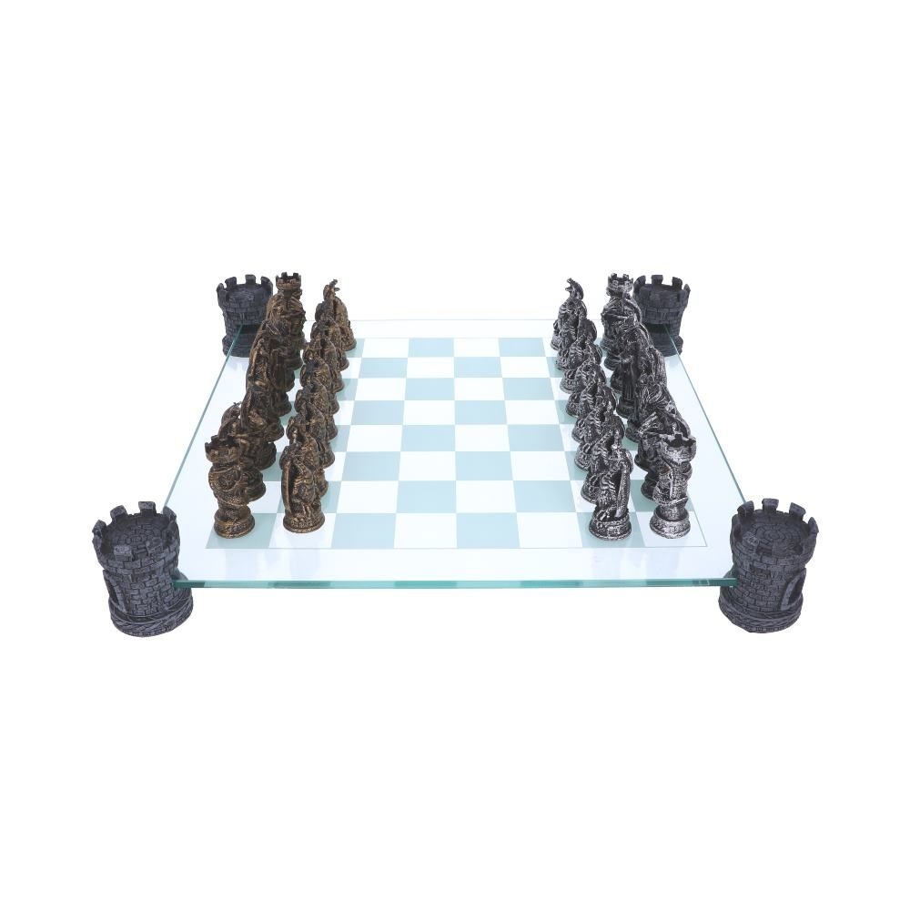 Nemesis Now - Kingdom Of The Dragon Schachspiel - Silberfarben/Bronzefarben